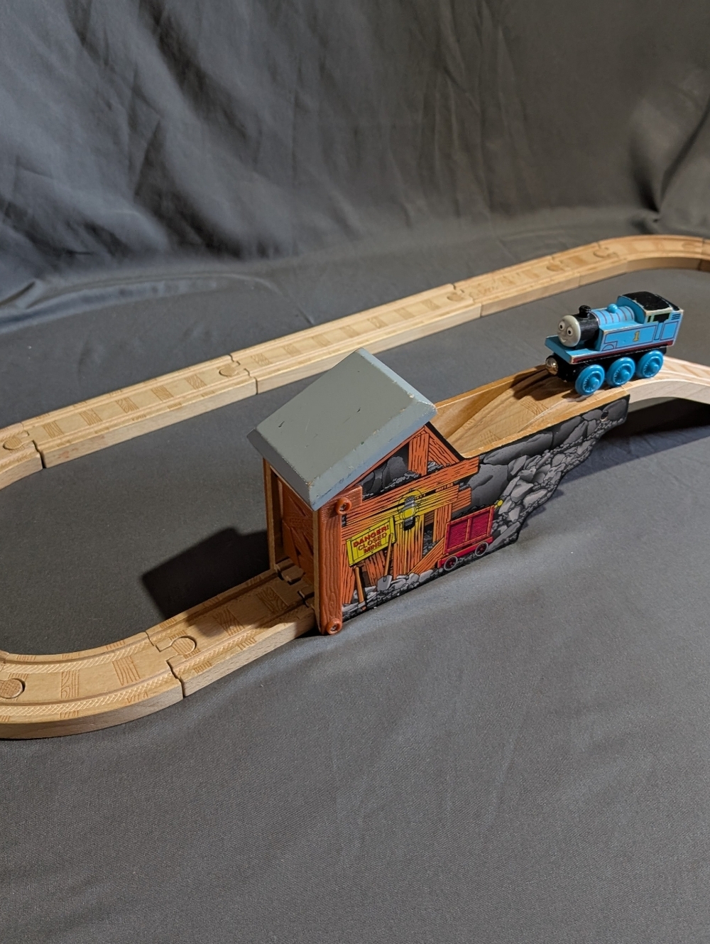 Thomas And Friends Wooden Railway Track Closed Quarry Mine And Thomas Train